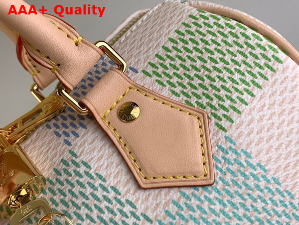 Louis Vuitton Speedy Bandouliere 20 Handbag in Pistachio Damier Giant Coated Canvas N40515 Replica