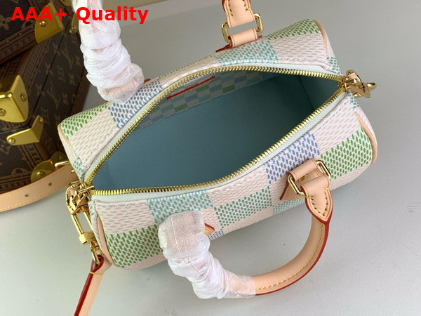 Louis Vuitton Speedy Bandouliere 20 Handbag in Pistachio Damier Giant Coated Canvas N40515 Replica