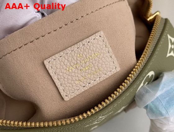 Louis Vuitton Speedy Bandouliere 20 Kaki Beige Monogram Empreinte Leather M46118 Replica