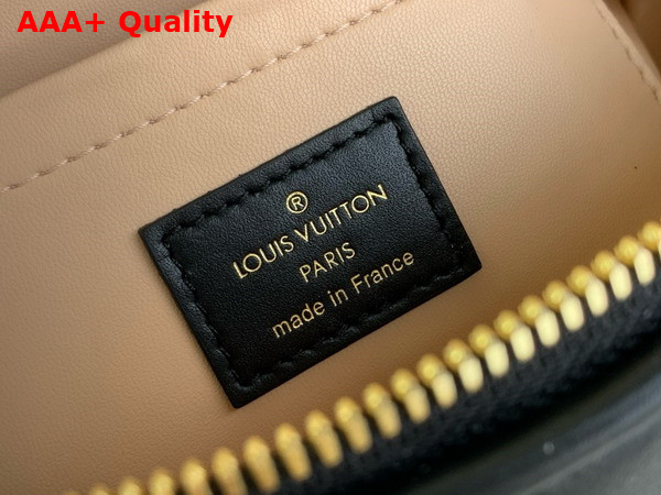 Louis Vuitton Speedy Bandouliere 20 Malletage Pattern Black Lambskin Replica