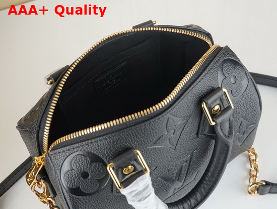 Louis Vuitton Speedy Bandouliere 20 Monogram Empreinte Leather Black M58953 Replica