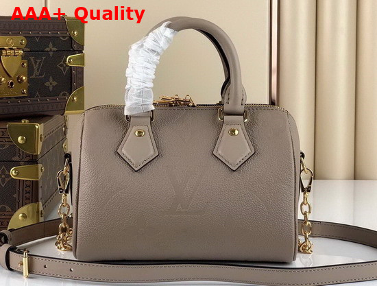 Louis Vuitton Speedy Bandouliere 20 Tourterelle Monogram Empreinte Leather Replica