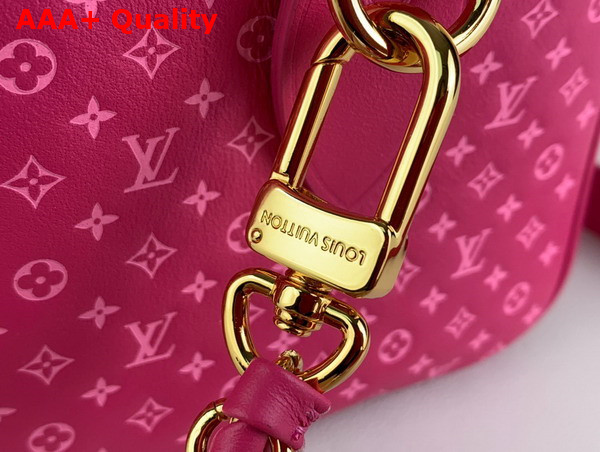 Louis Vuitton Speedy Bandouliere 20 in Pink Small Monogram Motif Embossed Calfskin M22286 Replica