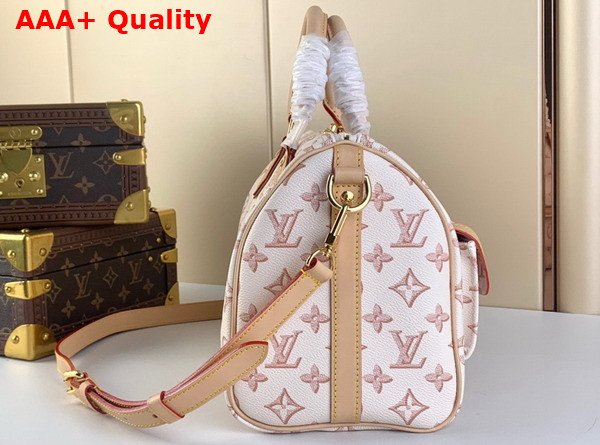 Louis Vuitton Speedy Bandouliere 25 Beige Monogram Coated Canvas M20919 Replica