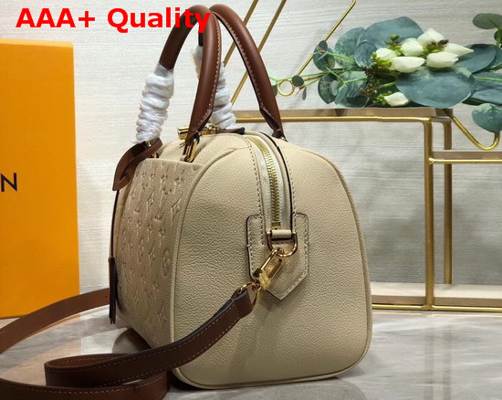 Louis Vuitton Speedy Bandouliere 25 Cream Caramel Monogram Empreinte Leather M44736 Replica