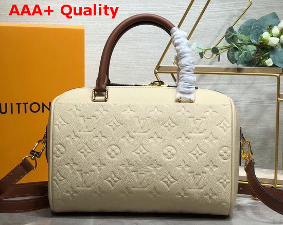 Louis Vuitton Speedy Bandouliere 25 Cream Caramel Monogram Empreinte Leather M44736 Replica