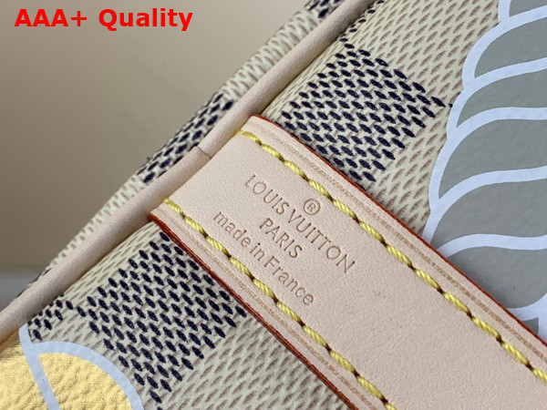 Louis Vuitton Speedy Bandouliere 25 Damier Azur Canvas Decorated with a Bold Nautical Print N40473 Replica