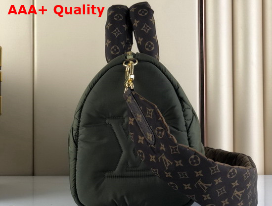 Louis Vuitton Speedy Bandouliere 25 Handbag Khaki Econyl Regenerated Nylon with an Embroidered Monogram Pattern M59009 Replica