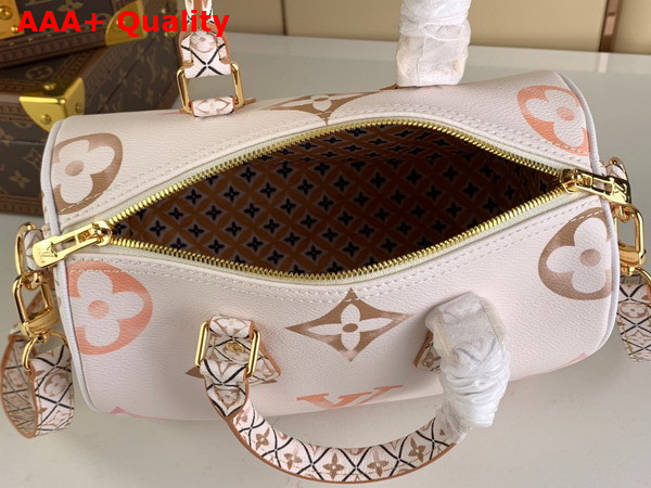 Louis Vuitton Speedy Bandouliere 25 Handbag in Beige Monogram Coated Canvas M22987 Replica