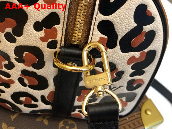 Louis Vuitton Speedy Bandouliere 25 Handbag in Caramel Embossed Monogram Empreinte Leather with an Oversized LV Pattern and a Bold Leopard Print on the Sides M45840 Replica