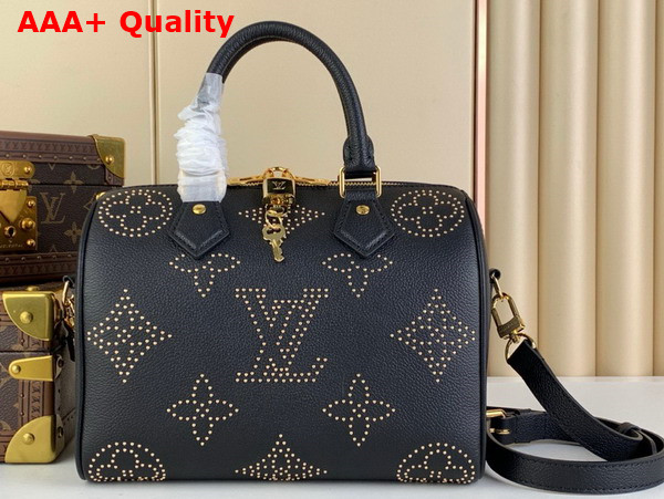 Louis Vuitton Speedy Bandouliere 25 Handbag in Monogram Empreinte Grained Cowhide Leather with Studs M46736 Replica