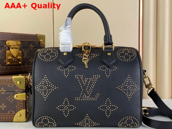 Louis Vuitton Speedy Bandouliere 25 Handbag in Monogram Empreinte Grained Cowhide Leather with Studs M46736 Replica