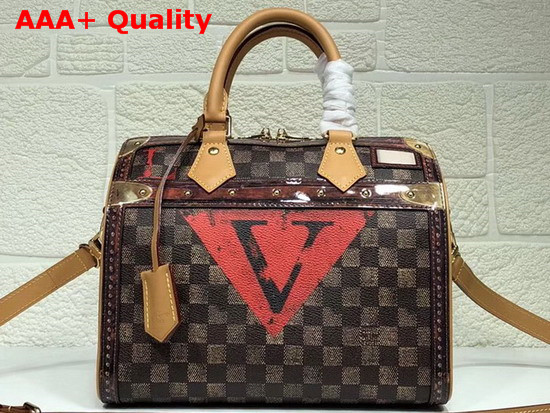 Louis Vuitton Speedy Bandouliere 25 Transformed Damier Coated Canvas Exterior M52249 Replica