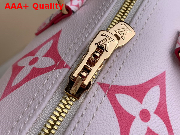 Louis Vuitton Speedy Bandouliere 25 in Pink Monogram Coated Canvas M23073 Replica