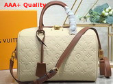 Louis Vuitton Speedy Bandouliere 30 Cream Monogram Empreinte Leather Replica