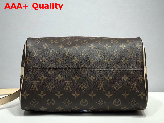 Louis Vuitton Speedy Bandouliere 30 Monogram Coated Canvas with Gold or Silver Tone Fused Metallic Foil Motifs M44365 Replica