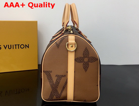 Louis Vuitton Speedy Bandouliere 30 Monogram Giant and Monogram Reverse Coated Canvas M44602 Replica