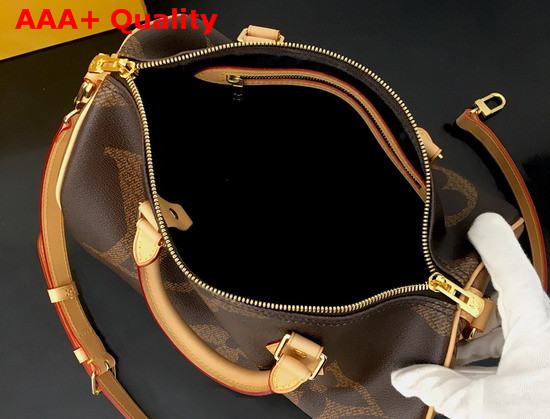 Louis Vuitton Speedy Bandouliere 30 Monogram Giant and Monogram Reverse Coated Canvas M44602 Replica