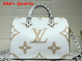 Louis Vuitton Speedy Bandouliere 30 White Monogram Canvas Replica