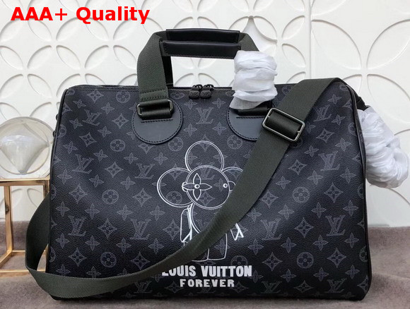 Louis Vuitton Speedy Bandouliere 40 Monogram Eclipse Coated Canvas Replica