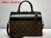 Louis Vuitton Speedy Doctor 25 Black Calf Leather with Monogram Canvas Replica