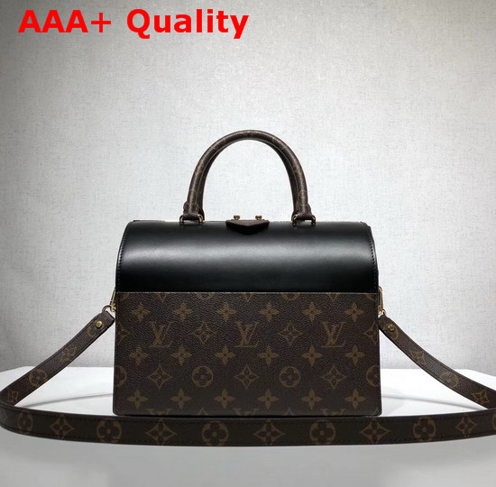 Louis Vuitton Speedy Doctor 25 Black Calf Leather with Monogram Canvas Replica