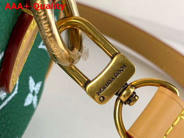 Louis Vuitton Speedy P9 Bandouliere 18 Bag in Green Monogram Leather Replica