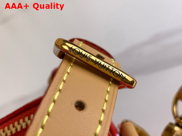 Louis Vuitton Speedy P9 Bandouliere 18 Bag in Red Monogram Leather Replica