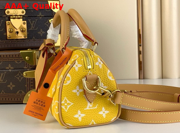 Louis Vuitton Speedy P9 Bandouliere 18 Bag in Yellow Monogram Leather Replica