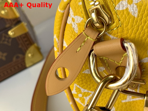 Louis Vuitton Speedy P9 Bandouliere 18 Bag in Yellow Monogram Leather Replica