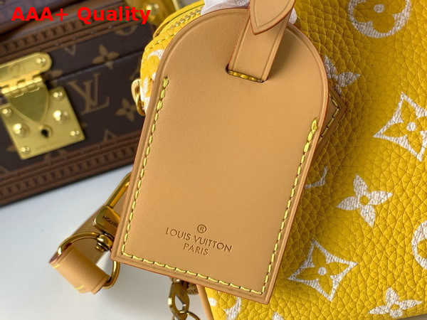 Louis Vuitton Speedy P9 Bandouliere 18 Bag in Yellow Monogram Leather Replica