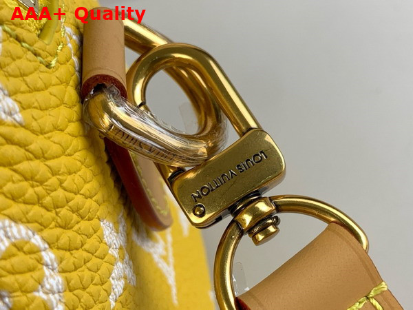 Louis Vuitton Speedy P9 Bandouliere 18 Bag in Yellow Monogram Leather Replica