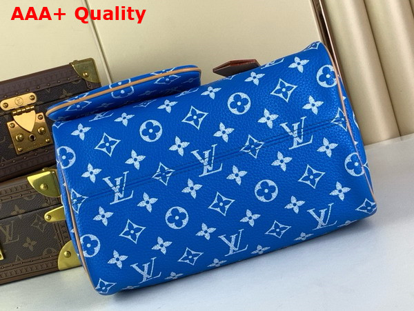 Louis Vuitton Speedy P9 Bandouliere 25 Blue Monogram Leather M24424 Replica