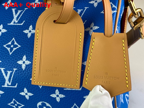 Louis Vuitton Speedy P9 Bandouliere 25 Blue Monogram Leather M24424 Replica