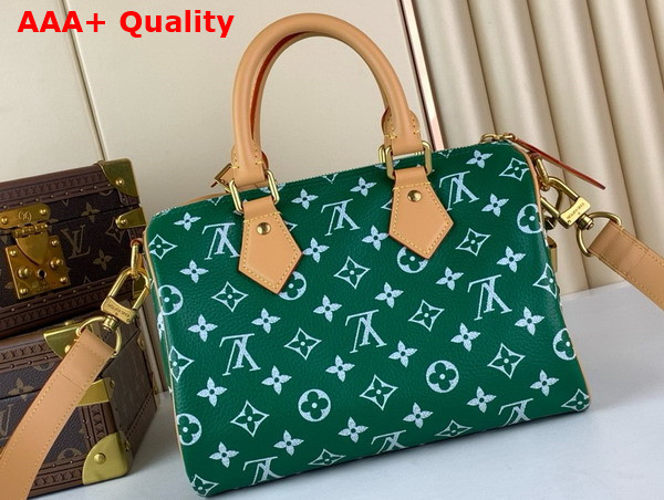 Louis Vuitton Speedy P9 Bandouliere 25 Green Monogram Leather M24423 Replica