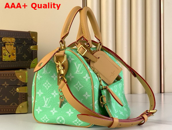 Louis Vuitton Speedy P9 Bandouliere 25 Neon Green Monogram Leather Replica