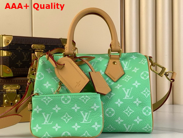 Louis Vuitton Speedy P9 Bandouliere 25 Neon Green Monogram Leather Replica