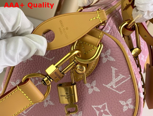 Louis Vuitton Speedy P9 Bandouliere 25 Pink Monogram Leather Replica