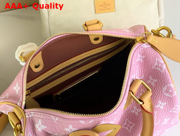 Louis Vuitton Speedy P9 Bandouliere 25 Pink Monogram Leather Replica