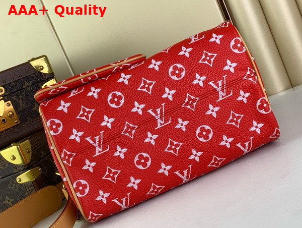 Louis Vuitton Speedy P9 Bandouliere 25 Red Monogram Leather M24425 Replica