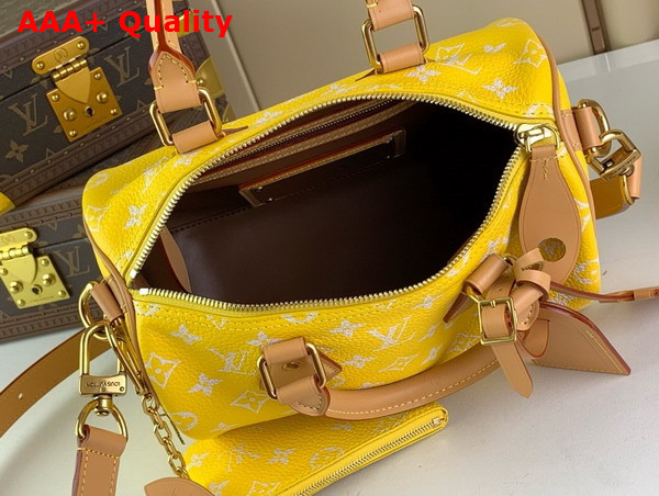 Louis Vuitton Speedy P9 Bandouliere 25 Yellow Monogram Leather M24426 Replica