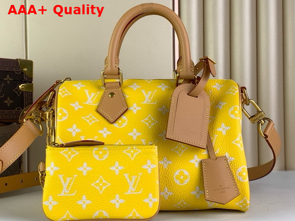 Louis Vuitton Speedy P9 Bandouliere 25 Yellow Monogram Leather M24426 Replica