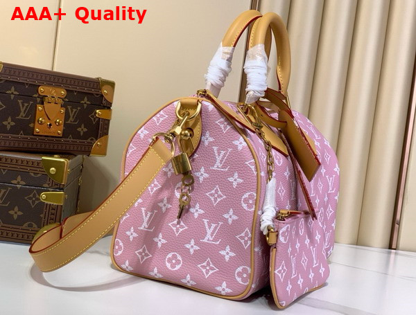 Louis Vuitton Speedy P9 Bandouliere 30 Bag in Pink Monogram Leather Replica