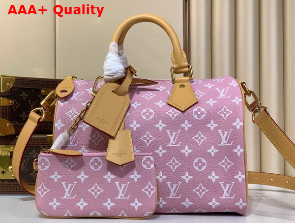 Louis Vuitton Speedy P9 Bandouliere 30 Bag in Pink Monogram Leather Replica