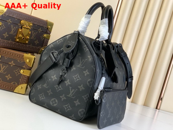 Louis Vuitton Speedy P9 Bandouliere 30 in Black Monogram Leather Replica