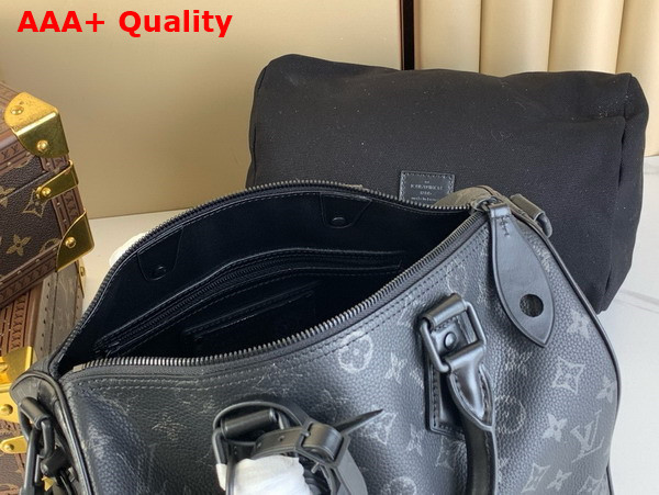 Louis Vuitton Speedy P9 Bandouliere 30 in Black Monogram Leather Replica