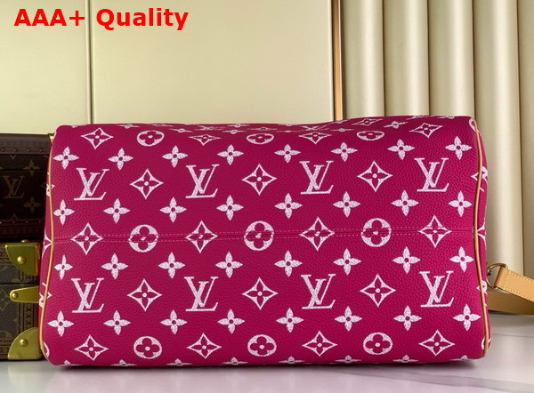 Louis Vuitton Speedy P9 Bandouliere 40 Bag in Agate Pink Monogram Leather M11563 Replica