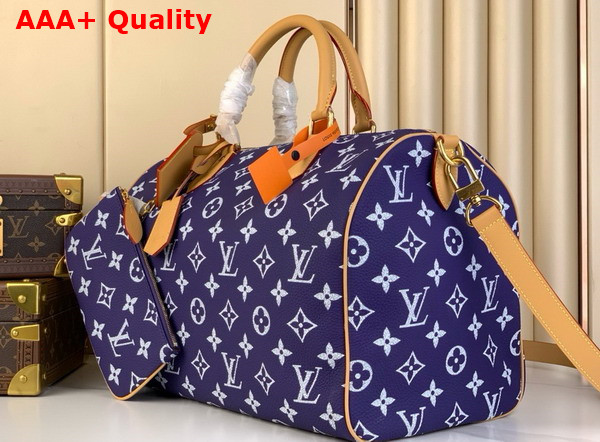 Louis Vuitton Speedy P9 Bandouliere 40 Bag in Amethyst Purple Monogram Leather Replica