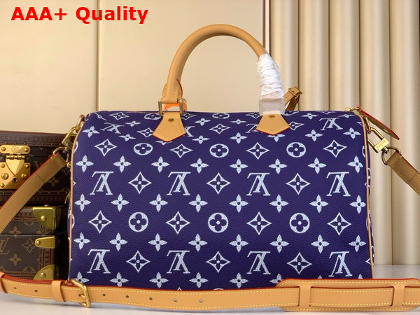 Louis Vuitton Speedy P9 Bandouliere 40 Bag in Amethyst Purple Monogram Leather Replica