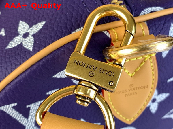 Louis Vuitton Speedy P9 Bandouliere 40 Bag in Amethyst Purple Monogram Leather Replica